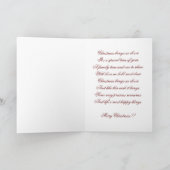 メリークリスマス写真グリーティングカード シーズンカード (内部)