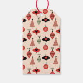 メリークリスマス写真ミッドセンチュリーモダン ギフトタグ (裏面)