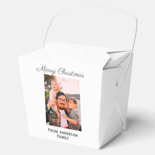 メリークリスマス写真モダンラブシンプルファミリーmo フェイバーボックス (正面)