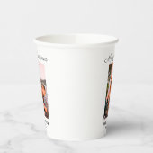 メリークリスマス写真モダンラブシンプルファミリーmo 紙コップ (左)