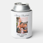 メリークリスマス写真モダンラブシンプルファミリーmo 缶クーラー (缶裏面)