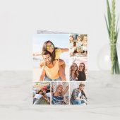 メリークリスマス写真レビュー中の白い赤い年 シーズンカード (裏面)