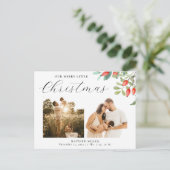 メリークリスマス写真誕生発表 シーズンポストカード (スタンド正面)