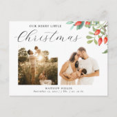 メリークリスマス写真誕生発表 シーズンポストカード (正面)