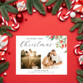 メリークリスマス写真誕生発表 シーズンポストカード