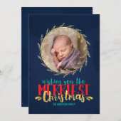 メリークリスマス写真 シーズンカード (正面/裏面)