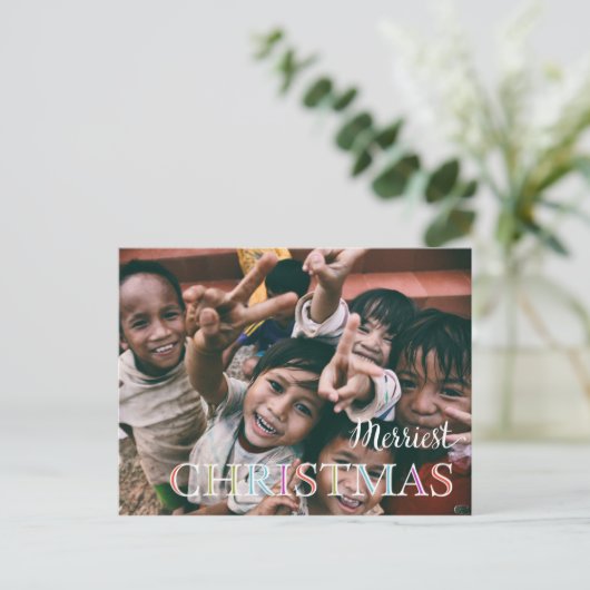 メリークリスマス写真 シーズンポストカード (スタンド正面)