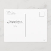 メリークリスマス写真 シーズンポストカード (裏面)