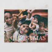メリークリスマス写真 シーズンポストカード (正面)