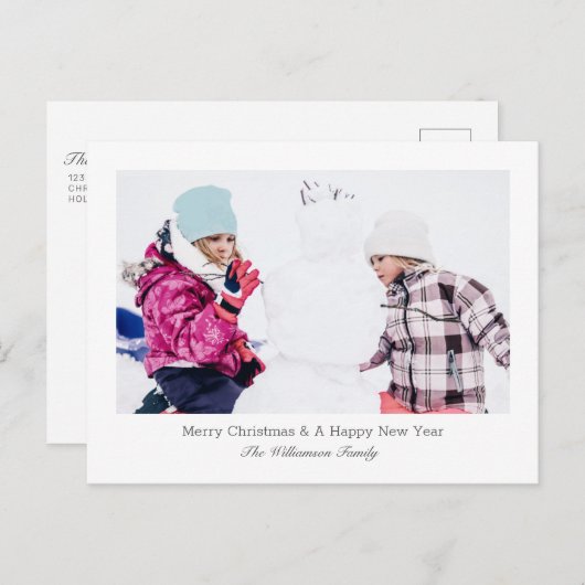 メリークリスマス写真 シーズンポストカード (正面/裏面)