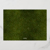 メリークリスマス写真 箔シーズンカード (裏面)