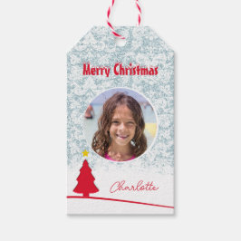 メリークリスマス冬のイラストレーション写真 ギフトタグ