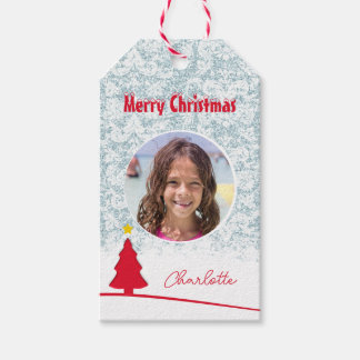 メリークリスマス冬のイラストレーション写真 ギフトタグ