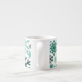 メリークリスマス冬のスノーフレーク・パターン エスプレッソカップ (裏面)