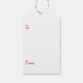 メリークリスマス冬のスノーフレーク・パターン ギフトタグ (裏面)