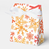 メリークリスマス冬のスノーフレーク・パターン フェイバーボックス (正面サイド)
