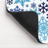 メリークリスマス冬のスノーフレーク・パターン マウスパッド (コーナー)