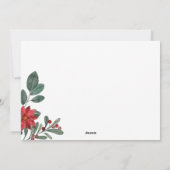 メリークリスマス冬のフローラ シーズンカード (裏面)