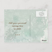 メリークリスマス冬のフローラfoxesはがき ポストカード (裏面)