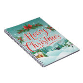 メリークリスマス冬のワンダーランドの風景 ノートブック (右側)