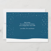 メリークリスマス冬の休暇ジンジャーパン シーズンカード (裏面)