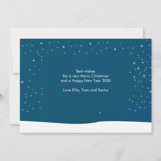 メリークリスマス冬の休暇ジンジャーパン シーズンカード (裏面)