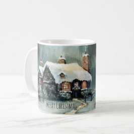 メリークリスマス冬の夜 コーヒーマグカップ