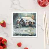 メリークリスマス冬の夜 スタンダードカクテルナプキン (インサイチュ)