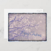 メリークリスマス冬の木の枝 シーズンポストカード (正面/裏面)