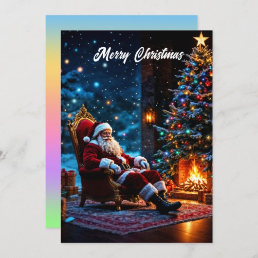 メリークリスマス冬の祭典サンタマジック 招待状 (正面/裏面)