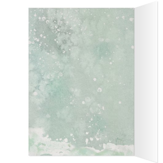 メリークリスマス冬の花模様はホリデーカードを狐にする (内側 (左))