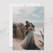 メリークリスマス冬の赤いはっきりしたポインセチア写真 カード (裏面)