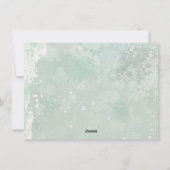 メリークリスマス冬の雪の狐の写真カード シーズンカード (裏面)