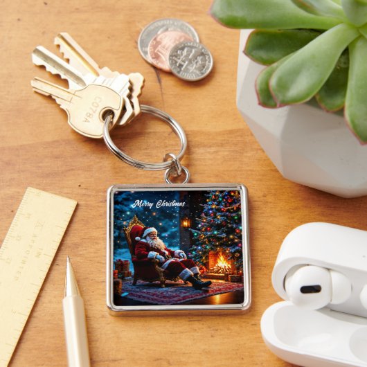 メリークリスマス冬フェスティバルサンタ魔法 キーホルダー (デスク)