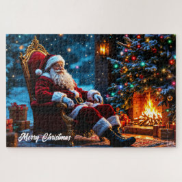 メリークリスマス冬フェスティバルサンタ魔法 ジグソーパズル
