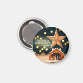 メリークリスマス出生のシーンが星の下 マグネット (正面/裏面)