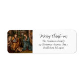 メリークリスマス出生クラシック宗教的な休日 ラベル (正面)