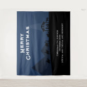 メリークリスマス出生バナーの背景 タペストリー (正面)