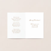 メリークリスマス出生フォイルカード 箔カード (内部)