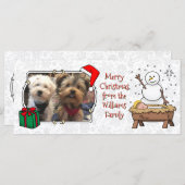 メリークリスマス出生ベビーイエス雪だるま (正面/裏面)