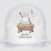 メリークリスマス出生ベビーイエス雪だるま (裏面)
