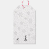 メリークリスマス出生ベビーイエス雪だるま ギフトタグ (裏面)