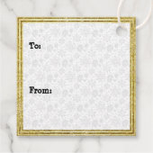 メリークリスマス出生ベビーイエス雪だるま フェイバータグ (裏面)