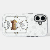 メリークリスマス出生ベビーイエス雪だるま Case-Mate iPhoneケース (裏面 (横))