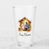 メリークリスマス出生 タンブラーグラス (正面)