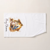 メリークリスマス出生 ハンドタオル (ハンドタオル)