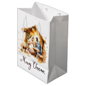 メリークリスマス出生 ミディアムペーパーバッグ (正面アングル)