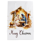 メリークリスマス出生 ミディアムペーパーバッグ (裏面)