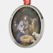 メリークリスマス出生 メタルオーナメント (左)