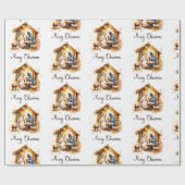 メリークリスマス出生 ラッピングペーパー (フラット)